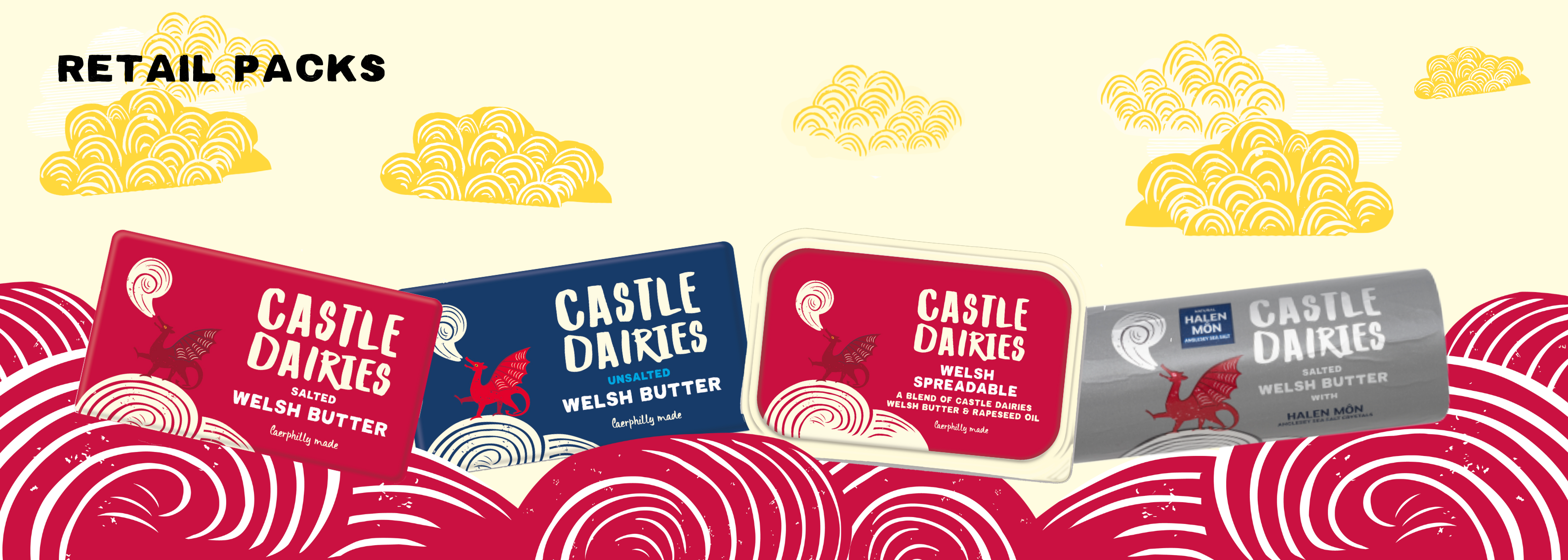 Castle Dairies Welsh Butter Product Range